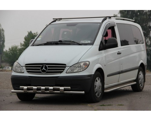 Губа нижня Shark ST015 (нерж) для Mercedes Viano 2004-2015