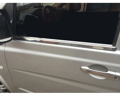 Молдинги скла (2 шт, нерж) Carmos - Турецька сталь для Mercedes Viano 2004-2015 - 49474-11