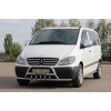 Mercedes Viano 2004-2015 Кенгурятник WT004-Plus з вусами (нерж.) - 53455-11