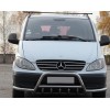 Mercedes Viano 2004-2015 Кенгурятник WT003-Plus з вусами (нерж.) - 51806-11