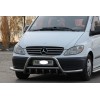 Mercedes Viano 2004-2015 Кенгурятник WT003-Plus з вусами (нерж.) - 51806-11