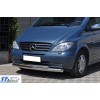 Губа нижня подвійна ST014 (нерж) 70/48мм для Mercedes Viano 2004-2015
