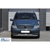 Губа нижня подвійна ST014 (нерж) 70/48мм для Mercedes Viano 2004-2015