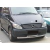 Губа нижня подвійна ST014 (нерж) 70/48мм для Mercedes Viano 2004-2015