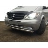 Губа нижня подвійна ST014 (нерж) 70/48мм для Mercedes Viano 2004-2015