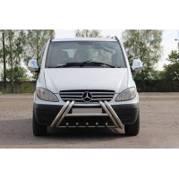 Кенгурятник WT01 (нерж.) для Mercedes Viano 2004-2015