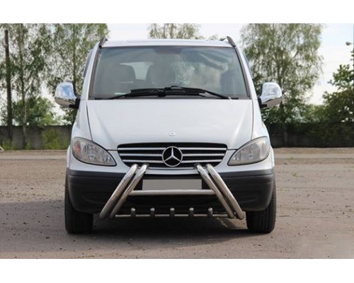 Кенгурятник WT01 (нерж.) для Mercedes Viano 2004-2015
