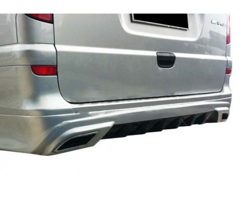 Накладка на задний бампер AMG (под покраску) для Mercedes Viano 2004-2015 - 55328-11
