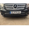 Накладки на решетку бампера (2 шт, нерж) Vito грузовой (черный хром) для Mercedes Vito / V W447 2014+ - 61170-11