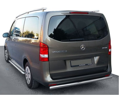 Задній захист AK002 (нерж.) для Mercedes Vito / V W447 2014+