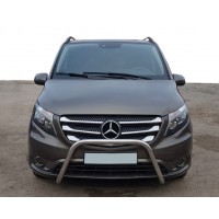 Кенгурятник WT006 (нерж.) для Mercedes Vito / V W447 2014+