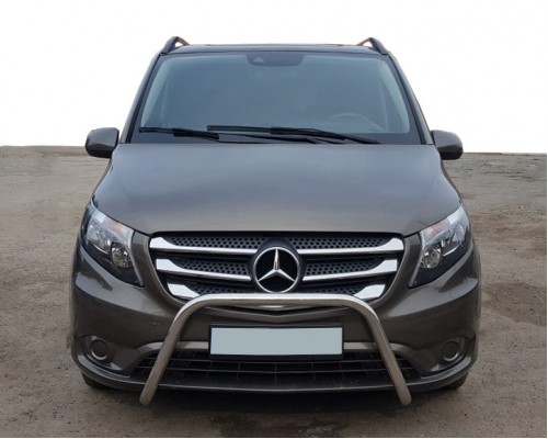 Кенгурятник WT006 (нерж.) для Mercedes Vito / V W447 2014+