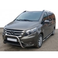 Бічні труби 2 шт., нерж.) d60, Коротка / Середня бази для Mercedes Vito / V W447 2014+