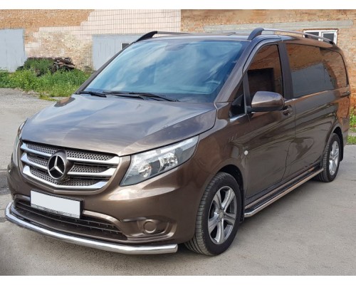 Передній захист ST008 (нерж.) для Mercedes Vito/V W447 2014+