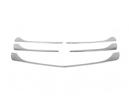 Накладки на решетку (5 шт, нерж) OmsaLine - Итальянская нержавейка для Mercedes Vito / V W447 2014+ - 52798-11