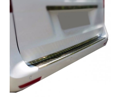 Накладка на задній бампер OmsaLine (нерж) Глянцева для Mercedes Vito / V W447 2014+ - 51258-11