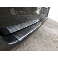 Mercedes Vito / V W447 2014+ Накладка на задній бампер OmsaLine Чорний Хром (нерж)