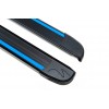 Боковые пороги Maya Blue-Black (2 шт., алюминий) Короткая (short) и средняя (Long) для Mercedes Vito / V W447 2014+ - 62058-11