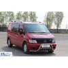 Кенгурятник з вусами WT002 Plus (нерж.) для Mercedes Vito W638 1996-2003
