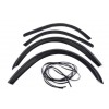 Накладки на арки (4 шт, чорні) Чорна нержавіюча сталь для Mercedes Vito W638 1996-2003 - 64082-11