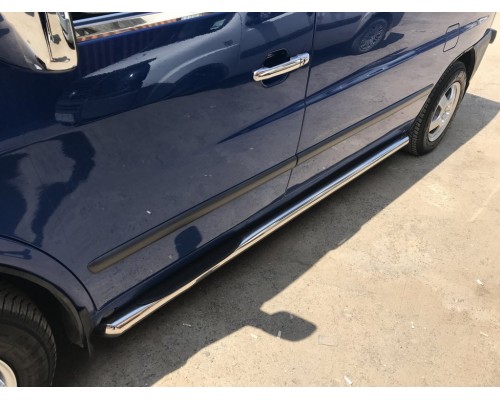 Бічні труби (2 шт., нерж.) d70 для Mercedes Vito W638 1996-2003