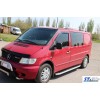 Бічні пороги Fullmond (2 шт, алюм.) для Mercedes Vito W638 1996-2003