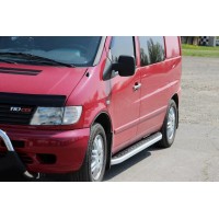 Бічні пороги Fullmond (2 шт, алюм.) для Mercedes Vito W638 1996-2003