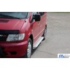 Бічні пороги X5-тип (2 шт., Алюм.) для Mercedes Vito W638 1996-2003
