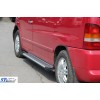 Бічні пороги X5-тип (2 шт., Алюм.) для Mercedes Vito W638 1996-2003