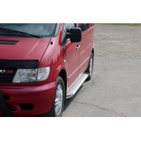 Бічні пороги X5-тип (2 шт., Алюм.) для Mercedes Vito W638 1996-2003