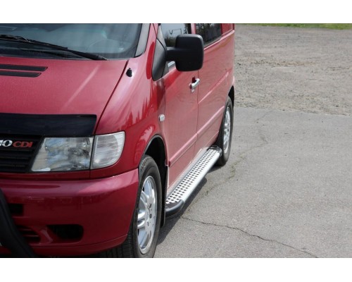 Бічні пороги X5-тип (2 шт., Алюм.) для Mercedes Vito W638 1996-2003