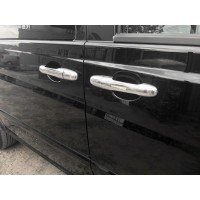 Накладки на ручки (нерж) 4 штуки, OmsaLine - Італійська нержавіюча сталь для Mercedes Vito W639 2004-2015