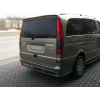 Накладка на задний бампер Sport (под покраску) Средння-Длинная базы для Mercedes Vito W639 2004-2015