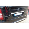 Накладка над номером (1-двер, нерж) OmsaLine - Итальянская нержавейка для Mercedes Vito W639 2004-2015 - 48641-11