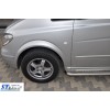 Mercedes Vito W639 2004-2015 Бічні пороги Premium (2 шт., нерж.) d60, Коротка / Середня база - 65502-11