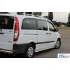 Mercedes Vito W639 2004-2015 Бічні пороги Premium (2 шт., нерж.) d60, Коротка / Середня база - 65502-11