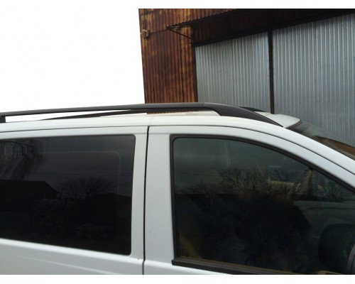 Рейлінги чорні CAN (Оригінальний дизайн) Середня база (LONG) для Mercedes Vito W639 2004-2015 - 64393-11