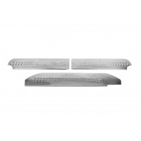 Накладки на внутренние пороги V3 (Carmos) 3 шт, Carmos - турецкая сталь для Mercedes Vito W639 2004-2015 гг.