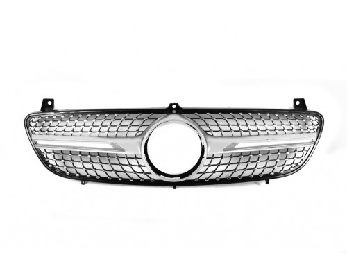Передняя решетка Diamond Silver (2004-2010) для Mercedes Vito W639