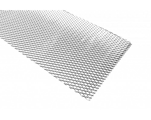 Сетка тюнинговая алюминиевая серая 100 на 20см - 76705-11