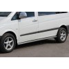 Бічні труби BB001 (2 шт., нерж.) d60, Коротка / Середня бази для Mercedes Vito W639 2004-2015 - 75048-11