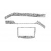 Mercedes Vito W639 2004-2015 Накладки на панель (Meric, смужки) Титан - 60629-11