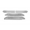 Накладки на внутренние пороги V2 (Carmos) 3 шт, Carmos - турецкая сталь для Mercedes Vito W639 2004-2015 гг. - 80339-11
