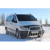 Кенгурятник XL-WT025 (нерж.) для Mercedes Vito W639 2004-2015