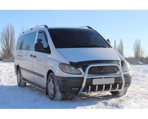 Кенгурятник XL-WT025 (нерж.) для Mercedes Vito W639 2004-2015
