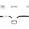 Mercedes Vito W639 2004-2015 Накладки на панель (Meric, смужки) Титан - 60629-11