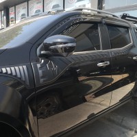Верхний молдинг двери (6 шт, ABS) для Mercedes X class