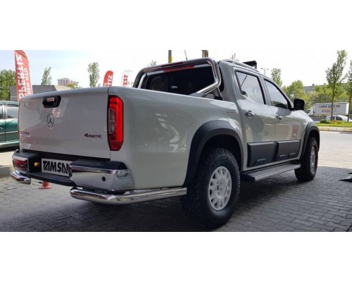 Задній захист AK003 (нерж, 60 мм) для Mercedes X class