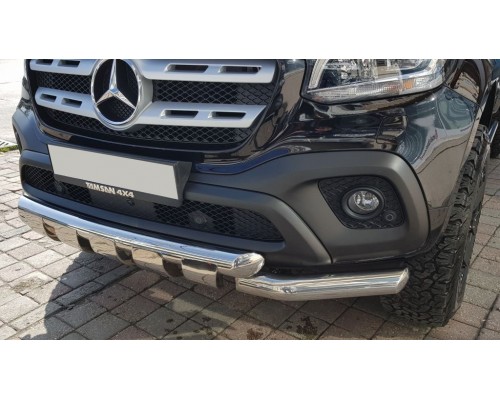 Передній ус Gronder (нерж, 70мм) для Mercedes X class