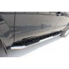 Боковые пороги Amazon Inox (2 шт., нержавейка) 76мм для Mercedes X class - 65685-11